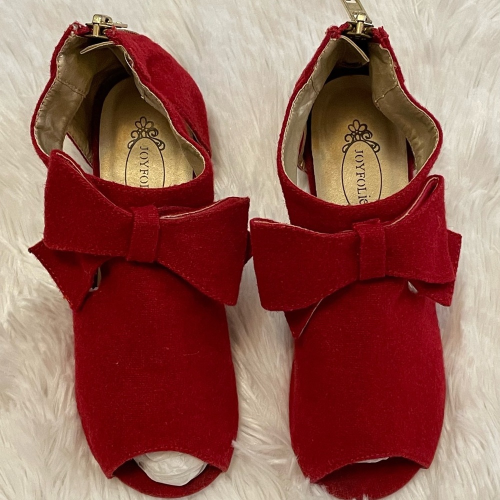 Joyfolie Sophie Crimson red shoes size 12 VGUC - Picture 2 of 6